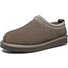 Meik Mangni Pantofole Donna Uomo Inverno Scarponi da Neve in Pelle Unisex-Adulto Caldi Ciabatte da Casa Antiscivolo,Mocca,37 EU