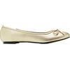 Andrés Machado - Ballerine Piatte da Donna con Tacco Largo e Fiocco Decorativo - TG104 - Ballerine - Soft Oro, EU 42