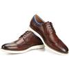 JITAI Scarpe Oxford Eleganti da Uomo, Casual Stringate, Marrone-19, 45 EU (12 UK)