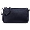 SH Leder Borsetta a tracolla in vera pelle Umhängetasche Handtaschen Clutch piccola borsa Borsa da sera 23x13cm Jennie G323, Blu scuro, Small