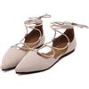 ERLINGO - Ballerine da donna, stile casual, con cinturino incrociato, punta piatta, eleganti scarpe da ballo, per ragazze