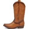 IF Fashion Cowboy Western Scarpe da Donna Stivali Stivaletti Punta Quadrata Camperos Texani Etnici C19004-4 cuoio N.37