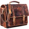 STILORD "Andro" Borsa ventiquattrore uomo pelle Borsa lavoro per PC 14 pollici Cartella Ufficio donna in cuoio grande vintage Colore:kara - cognac