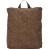 KCB Piccolo zaino antifurto laterale | 100% vegano, marrone, 31 x 31 x 11 cm
