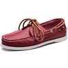 Bessiboog Mocassini da Uomo in Pelle con Lacci e Lacci Scarpe Casual da Barca in Pelle Piatta