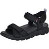 Rieker Sandali da trekking da donna V8401, Nero, 38 EU