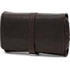 Lucleon Borsa da bagno in pelle da uomo organizer da viaggio per articoli da toeletta grande resistente all'acqua Kit Dopp per rasatura con manico