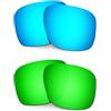 HKUCO Lenti Compatibile/Sostituzione per Oakley Holbrook XL OO9417 Blu/Verde Occhiali da sole