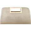 VASCHY SAC Clutch, Pochette Donna Pelle Pochette da Borsa Elegante Borsa Tracolla Donna Moda Piccolo Borsetta Donna Pochette e Clutch Matrimonio Sparkle Golden