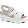 Melluso Walk 19147Z Latte Macchiato Beige Scarpe Donna Sandalo Zeppa Cinturino Pelle 38