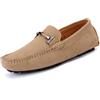 Xinghuanhua Scarpe da Guida comode Mocassino Scarpe in Pelle Morbida Pantofole Penny Scarpe alla Moda Antiscivolo Scarpe da Guida Casual Piatto