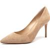 Castamere Scarpe col Tacco Donna Punta Appuntito Moda Tacco a Spillo 8.5CM Beige Nudo Scamosciato Scarpe EU 35