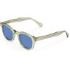 X-LAB XLAB 8004 Occhiali da sole stile moscot, 50mm, Verde/Azzurro, Unisex