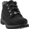 Timberland Nellie Waterproof (Wide Fit) - Stivali Chukka Donna, Nero (Black Nubuck), 37 EU