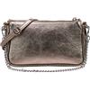 SH Leder Jennie G323 - Borsa a tracolla in vera pelle, 23 x 13 cm