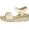 Valleverde Sandali Donna 55590 in Pelle Avorio Scarpe Casual Comode, Leggere e Flessibili, Ideali per Primavera Estate. EU 39