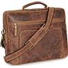 DONBOLSO Borsa A Tracolla In Pelle Per Laptop - Borsa Color Cuoio - Borsello Uomo Tracolla Pelle - Cartella Per Notebook In Due Misure - Borse Per Donna E Uomo