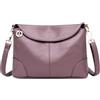 DORRISO Donna Borsa Tracolla Elegante Tracolla Borse Messenger Bag per Viaggio Lavoro Quotidiano Casual Impermeabile Pelle Sintetica Donna Borsa Tracolla Viola