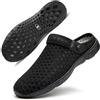 Gaatpot Zoccoli e Sabot Uomo Scarpe da Giardino Donna Ciabatte da Spiaggia e Piscina Pantofole da Casa Sandalo Estate Leggere Nero 39