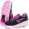 WOHS Scarpe da Ginnastica con Ruote retrattili Automatiche. Nero/Rosa. Taglia 32