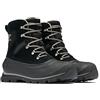 Sorel Buxton Lace Boot WP, Stivali da Neve Impermeabili, Uomo, Black/Quarry 2023/2024, 42.5 EU