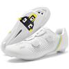 Hiuzylqx Scarpe Ciclismo Unisex Traspirante Scarpe da Bici Strada Traspiranti Compatibile con Peloton Pedale SPD-SL e Installazione Cleats Spinning Bici