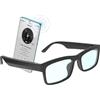 Enzemit GS01 Smart Bluetooth Occhiali da sole, Audio Occhiali Da Sole Con Altoparlante, UV400 Lenti Polarizzate, Musica Aperto Orecchio, Touch Control, 52-52-160