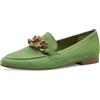 MARCO TOZZI Slipper Donna in Pelle con Tacco a Blocco, Verde (Apple), 38 EU