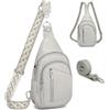 Travistar 2 in 1 Piccolo Zaino Monospalla Sling Bag Donne, Borsa a Spalla Uomo, Borsello Tracolla con 2 cinghia rimovibile per il ciclismo per escursioni di viaggio