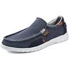 Xinghuanhua Mocassini Uomo Comfort Leggero Scarpe di Tela per Leggere Casual Scarpe da Ginnastica Piatte Antiscivolo Resistenti all'Usura per Tutti i Giorni