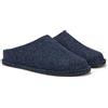 LE TIROLESI - Pantofola Bormio in lana Twins con sottopiede estraibile e fondo in feltro - Made in Italy Taglia 43, Colore Blu
