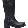 BATA Stivaletto Biker da Donna in Pelle con Doppia Fibbia