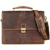 STILORD 'Rion' Borsa ventiquattrore uomo in pelle Cartella Valigetta 24 ore in cuoio modello classico vintage Portadocumenti per l'ufficio, Colore:marrone medio