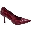 Malu Shoes Decollete Donna a Punta in Vernice Lucida Bordeaux Linea Basic Tacco a Spillo 10 (38 EU)