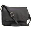 VISCONTI - Borsa a Tracolla Pelle - Messenger Bag Media da Donna - Borsa da Giorno Formato A5 con Multi Scomparto - 03190 Claudia - Nero