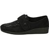 Valleverde 23208 Pantofola con Strappo Mocassini Scarpe Donna Panno Nero