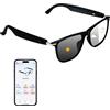 SUNSEATON Occhiali Smart Traduttore AI, Lenti Fotocromatiche, Occhiali da Bluetooth Sole Polarizzati con Interpretazione Simultanea, Traduttore Vocale per Uomini e Donne,110+ Languages (Nero)