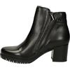 Valleverde Tronchetto Donna 49352 in Pelle Cuoio o Nero Modello Casual. Una Calzatura Comoda Adatta per Tutte Le Occasioni. Autunno-Inverno 2022