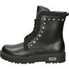Cult Young Stivaletti Donna, Nero con Stelle, Suola Sintetica, Altezza Tacco 3.5 cm, Plateau 2 cm