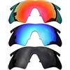 SOODASE Per Oakley M Frame Heater Occhiali da Sole Rosso/Blu/Nero Lenti di Ricambio Polarizzate