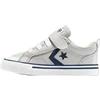 CONVERSE PRO Blaze Strap Leather Easy ON, Sneaker, Barely Grey Navy Bianco, 24 EU