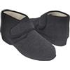 Fly Nature Antica Pantofoleria Ciabatte Uomo Invernali, Calde Pantofole Casa Imbottite con Pelliccia, Pantofola con Strappo per Anziani, Diabetici e Piedi Delicati, Qualità Made in Italy, Grigio, 44 EU