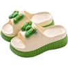POPOTI Sandali Flipper, Sandali Estive Donna Sandali Zeppa Mare Spiaggia e Piscina Estate Scarpe Infradito da Flip Flop Shoes (Verde, Adulto, Donna, 39, Numero, Sistema Taglie Calzature EU, Stretta)
