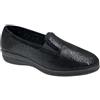 VIRGO FIRENZE Pantofole Donna Chiuse con Elastici Laterali, Ciabatte da Casa in Morbido Velluto con Suola Antiscivolo, Calzature Comode, nero, 39