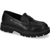 Valleverde 44520 Mocassini Casual Donna Pelle Sintetica Nero Tacco Grosso 3Cm Suola Gomma