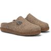 LE TIROLESI - Pantofola Merano in lana rigenerata, invernale e resistente - sottopiede estraibile - suola gomma antiscivolo - Made in Italy Taglia 38, Colore Taupe