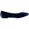 Andrés Machado - Ballerine Piatte da Donna con Tacco Largo e Fiocco Decorativo - TG104 - Ballerine - Soft Blu Scuro, EU 45