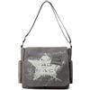 CORIOS Retrò Stella Borsa a Tracolla Uomo Borse a Spalla a Mano di Tela Multifunzione Borse Messenger Tote Ventiquattrore per Lavoro Shopping Viaggio Uso Quotidiano Grigio