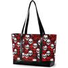 decor gift borsa da viaggio di classe per le donne con cerniera Navy Blue Tropical Palm Tree Coastal per la scuola con