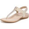 Vionic Women's Toe post Slingback Sandal Brea Shoes with Arch Support Wide Fit, Oro, 6.5 UK Wide